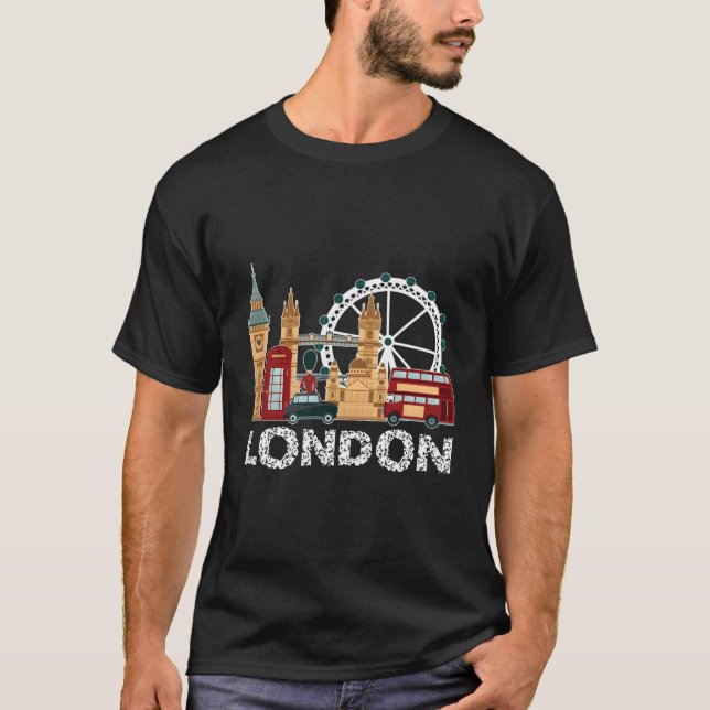 England London Travel Tourist Souvenir For Men Wom T-Shirt (Front)