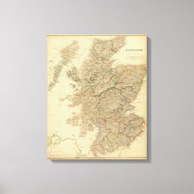 England Map Canvas Print (Front)