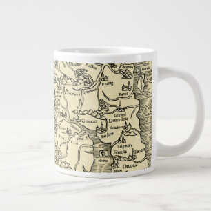 England Map in Ptolemy 's Geographia Universalis Large Coffee Mug