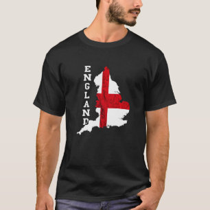 England Map St George's Cross English Flag English T-Shirt