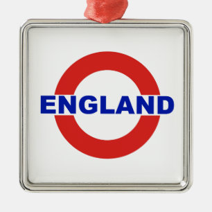 ENGLAND METAL TREE DECORATION
