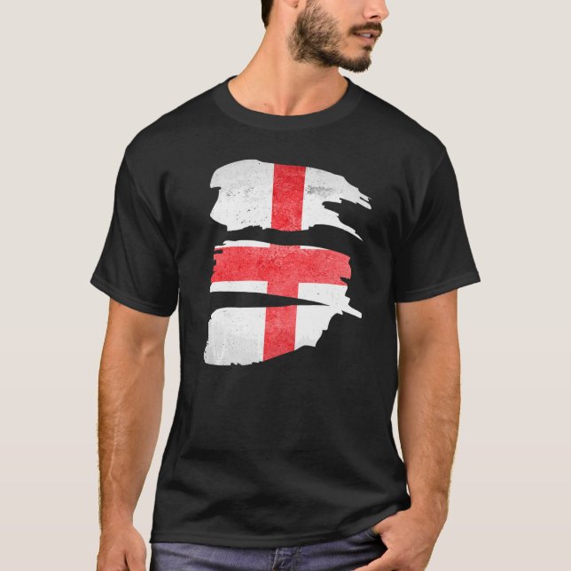 England National Flag for England Supporter and Sp T-Shirt (Front)