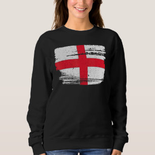 England National Flag Vintage Distressed Uk Englan Sweatshirt