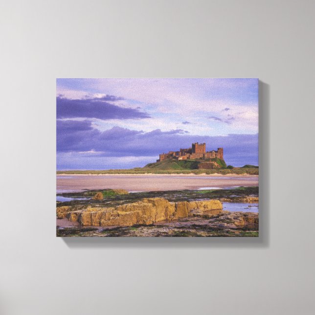 England, Northumberland, Bamburgh Castle Canvas Print (Front)
