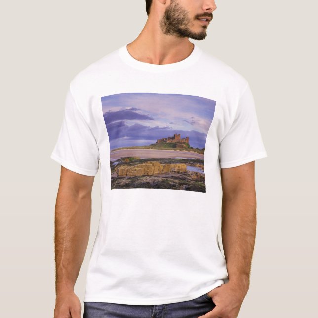 England, Northumberland, Bamburgh Castle T-Shirt (Front)