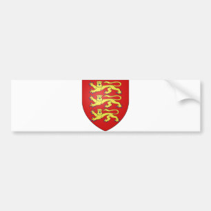 England Official Coat Of Arms Heraldry Symbol Bumper Sticker
