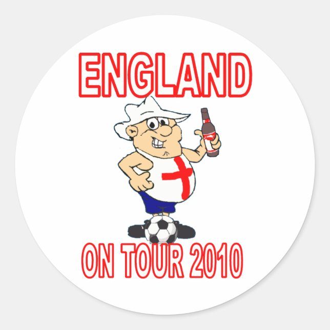 ENGLAND On tour Classic Round Sticker (Front)