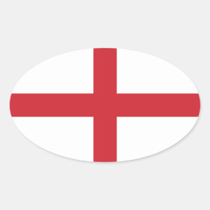 England Oval Sticker