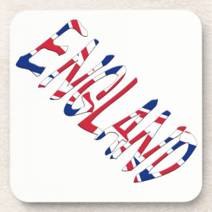 England overlaid on Union Jack coastercn Coaster