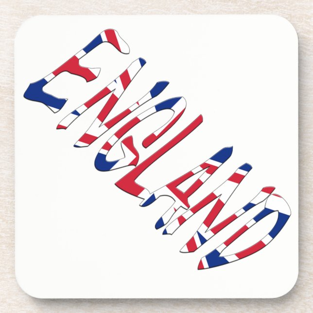 England overlaid on Union Jack coastercnt Coaster (Front)