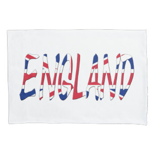 England overlaid on Union Jack Flag bedpccn Pillowcase