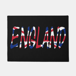 England overlaid on Union Jack Flag dmt Doormat