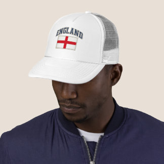 England Patriotic Flag Embroidered Hat