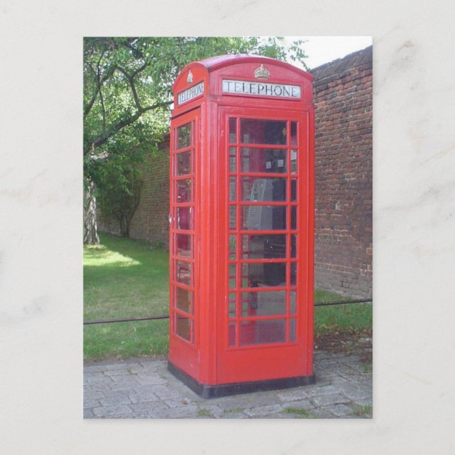 England Phonebooth Postcard (Front)