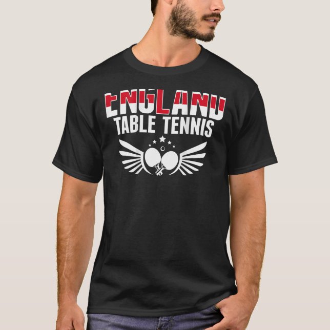 England Ping Pong   English Table Tennis Team Supp T-Shirt (Front)