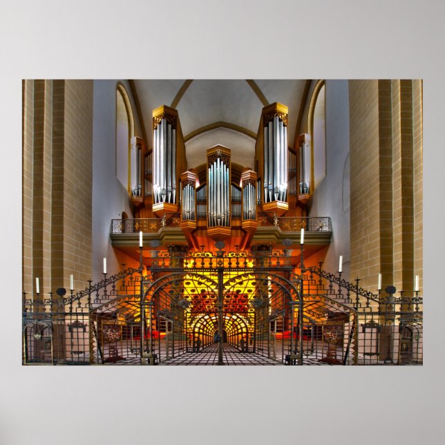 England Pipe Organ Poster (Front)