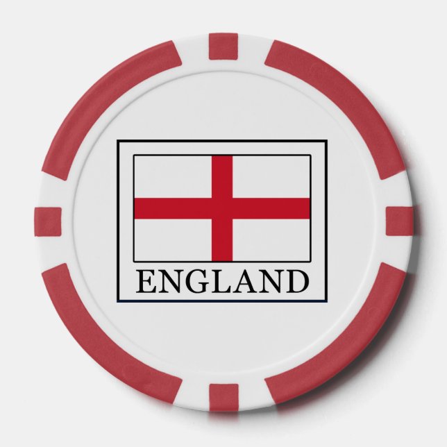 England Poker Chips (Front)