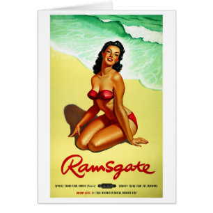 England Ramsgate Restored Vintage Travel Poster