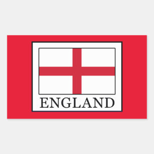 England Rectangular Sticker