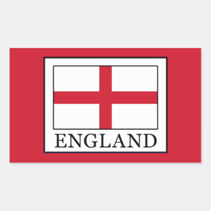 England Rectangular Sticker