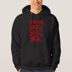 England Red Lion Outfit Soccer PlayerJersey Trikot Hoodie