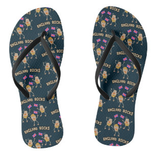 England Rocks Flip Flops