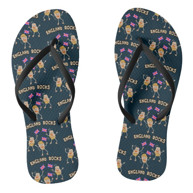 England Rocks Flip Flops (Footbed)