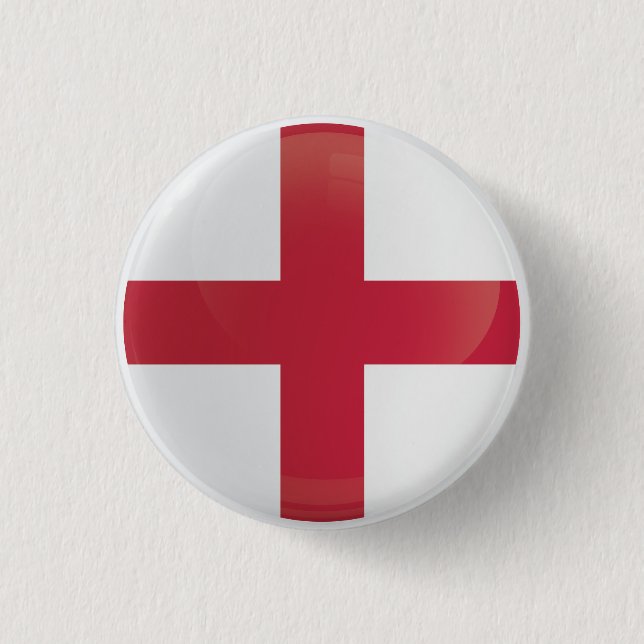 England  Round Icon Flag 3 Cm Round Badge (Front)