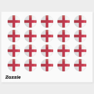 England  Round Icon Flag Classic Round Sticker