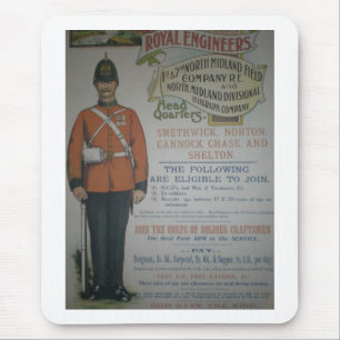 England Royal Engineers recruitment poster 1890 Mouse Mat