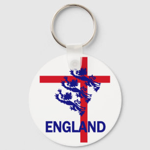 England Royal standard and St George cross Key Ring