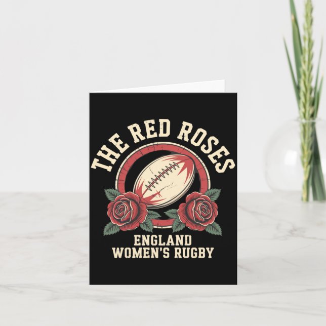 England Rugby English Flag Rugby England Women The Card (Front)