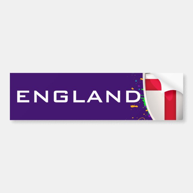 England Shield Bumper Sticker (Front)
