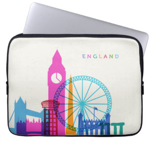 England Skyline Laptop Sleeve