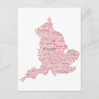 England Slang British Word Art Map