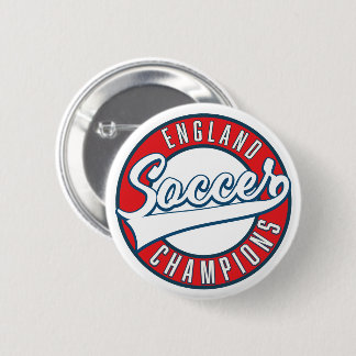 England Soccer Champions logo 6 Cm Round Badge