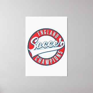 England Soccer Champions logo Canvas Print