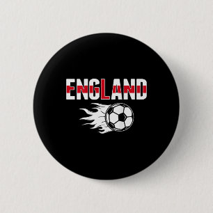 England Soccer Fans Jersey - English Flag Footll L 6 Cm Round Badge