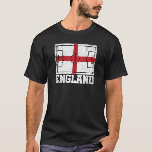 England Soccer Field Country Flag English Pride T-Shirt