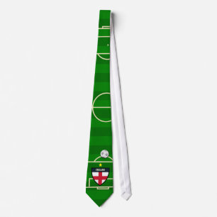 England Soccer Field Football Tie