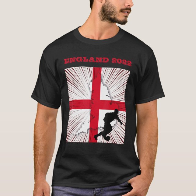 England Soccer flag ball english Team Football  20 T-Shirt (Front)