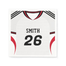 England Soccer Jersey Custom Name Number Napkins