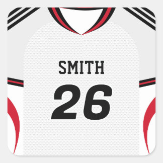 England Soccer Jersey Custom Name Number Sticker