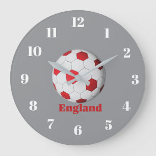 England Soccer Large Clock