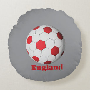 England Soccer Round Cushion
