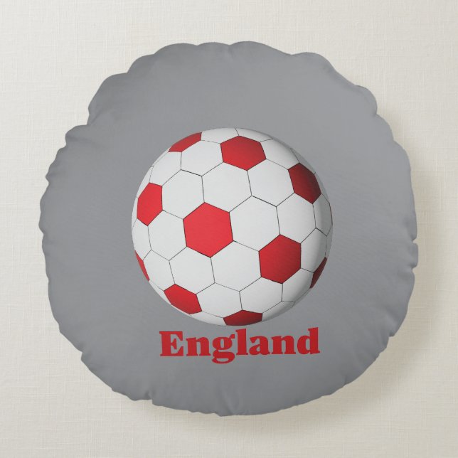 England Soccer Round Cushion (Front)