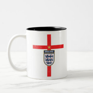 England Soccers Jersey 2020 2021 Football Team Two-Tone Coffee Mug