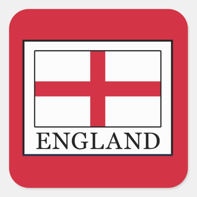England Square Sticker (Front)