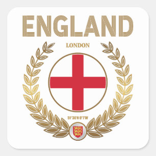 England Square Sticker