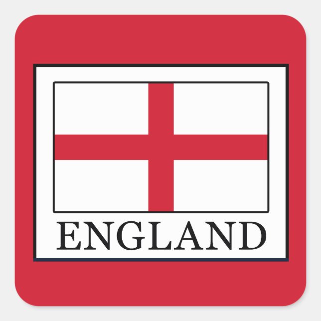 England Square Sticker (Front)